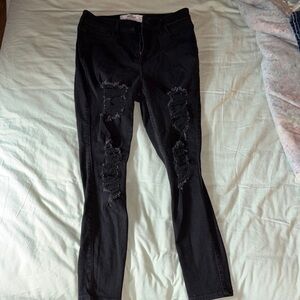 Hollister Black Ripped Skinny Jeans